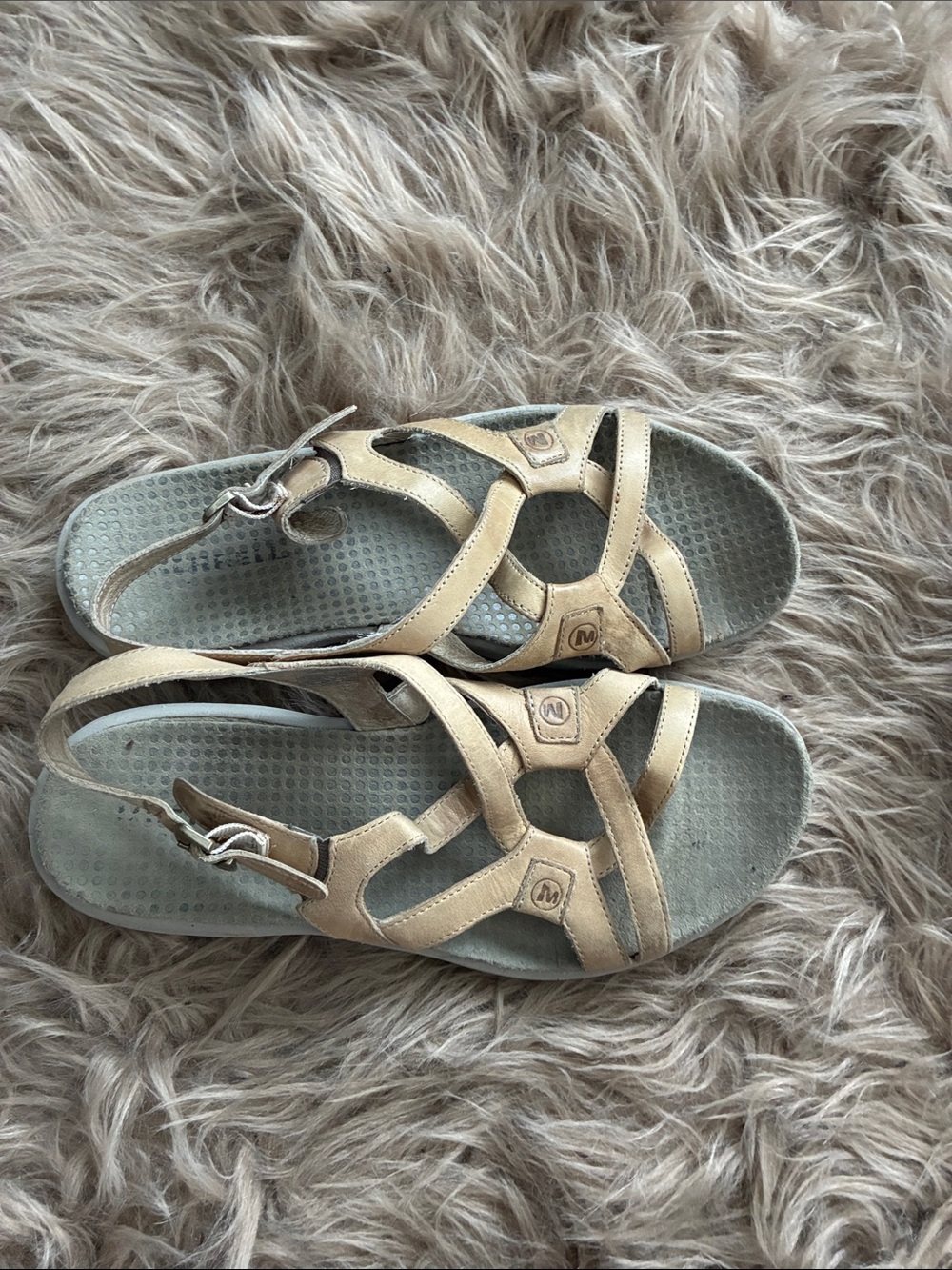 Merrell Women's Tan Strappy Comfort Sandals